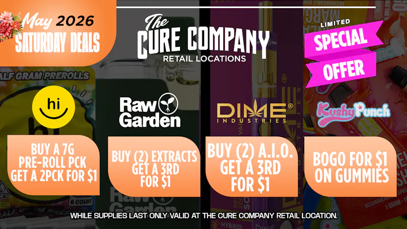 CCC by The Cure Company CCC Saturday Specials 🚨