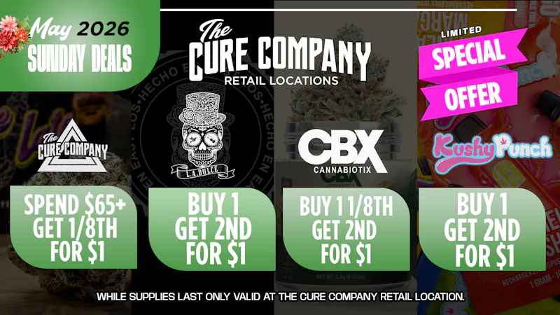 The Cure Company - Pico Sunday Savings at The Cure Company Pico 💰🔥