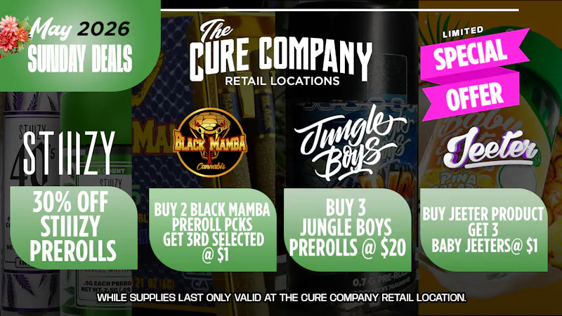 The Cure Company - Melrose The Cure Company Melrose Sunday Smoke Specials💨💎