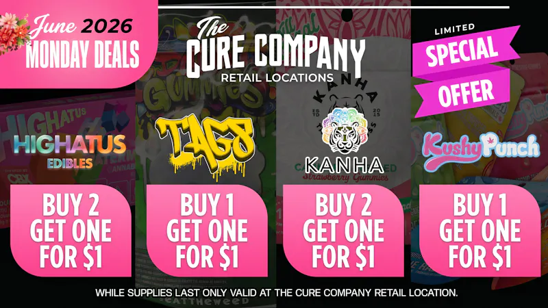The Cure Company - Crenshaw 🍫Crenshaw Monday Edible Deals | June 2026🍬