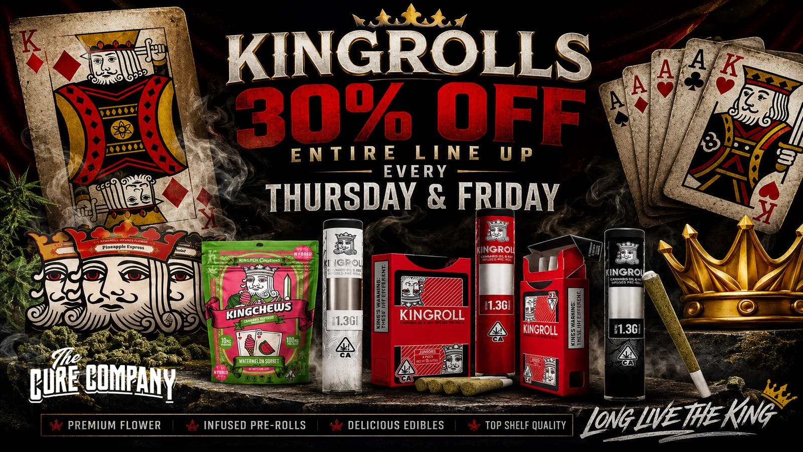 The Cure Company - Melrose 🔥 The Kingrolls Hookup Is Here 👑 30% OFF
