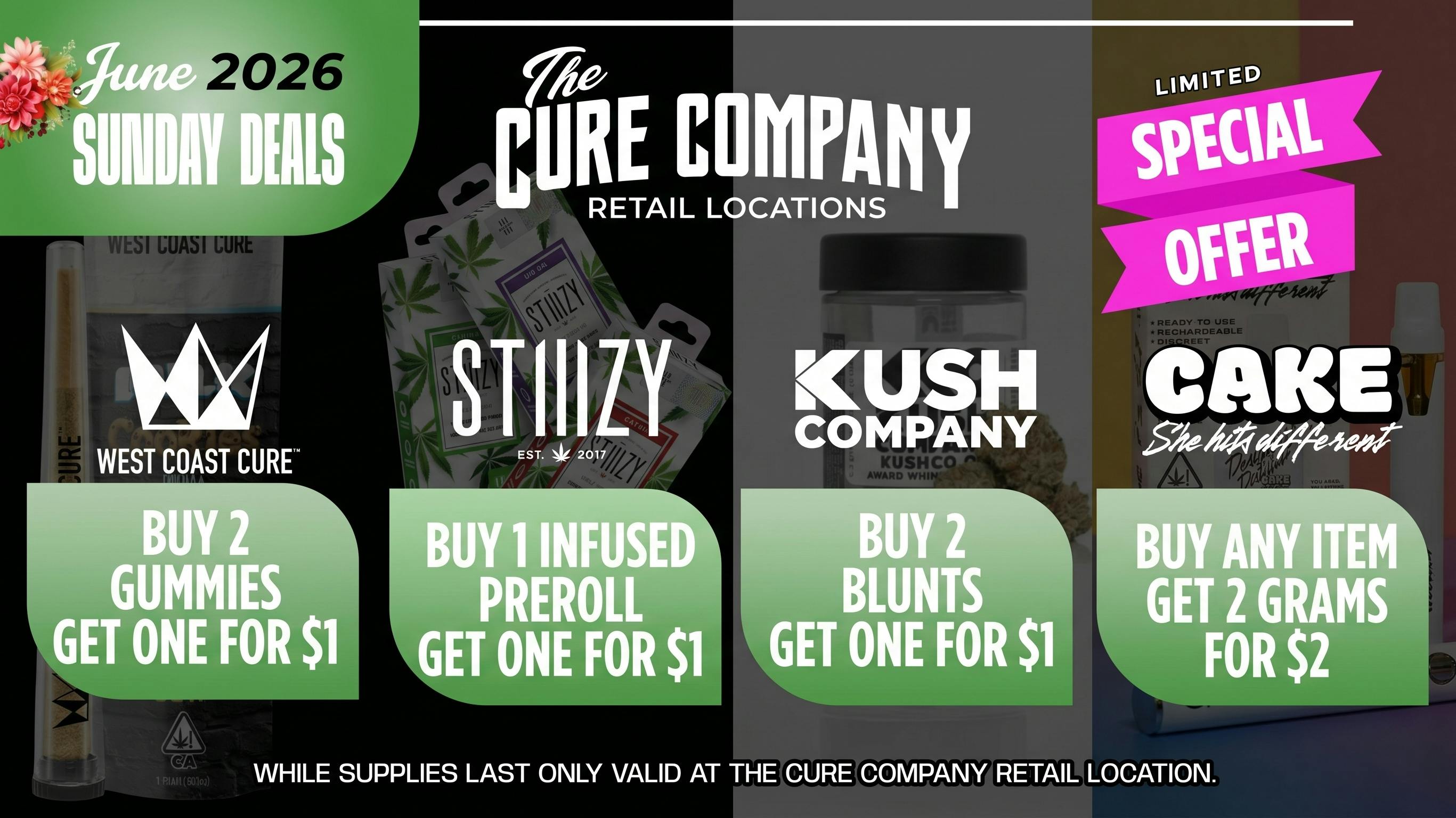 CCC by The Cure Company 💨 Sunday Savings Hit Cure Co CCC 💨