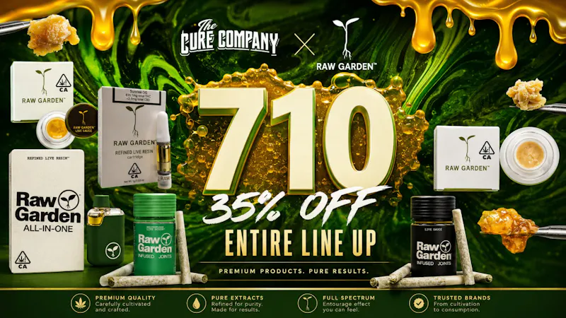 Weed Lane 710 Raw Garden Takeover | 35% OFF