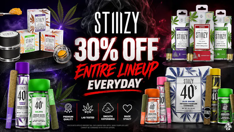 Weed Lane 🚀 Stock Up & Save on STIIIZY At The Cure Company
