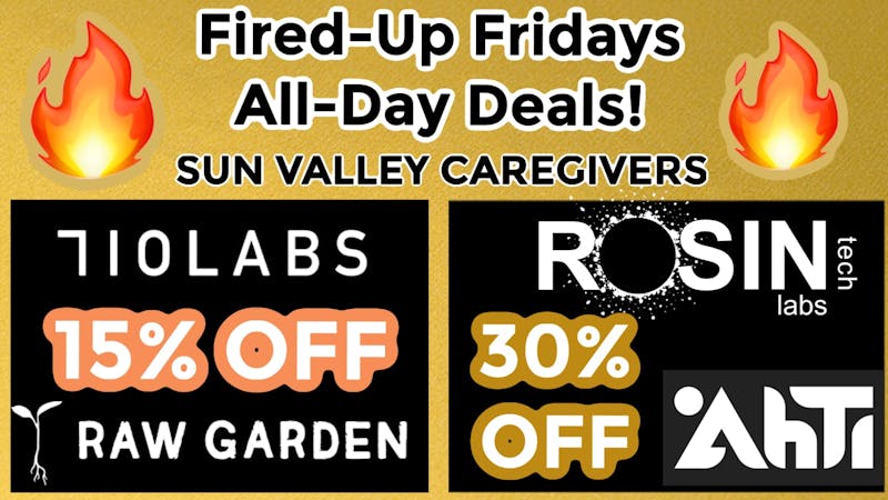Sun Valley Caregivers Rosin Tech Labs AHTI 30% OFF