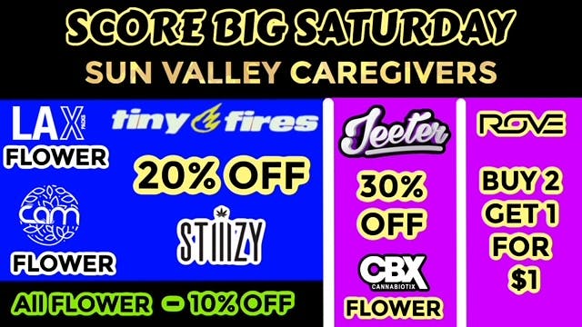 Sun Valley Caregivers SATURDAY DEALS/DISCOUNTS