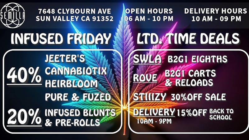 SEMILLA HRC Delivery 40%OFF CBX, Jeeter, Pure & Fuzed