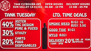 SEMILLA HRC 40%OFF THC Design, Jeeter, Pure, Fuzed!