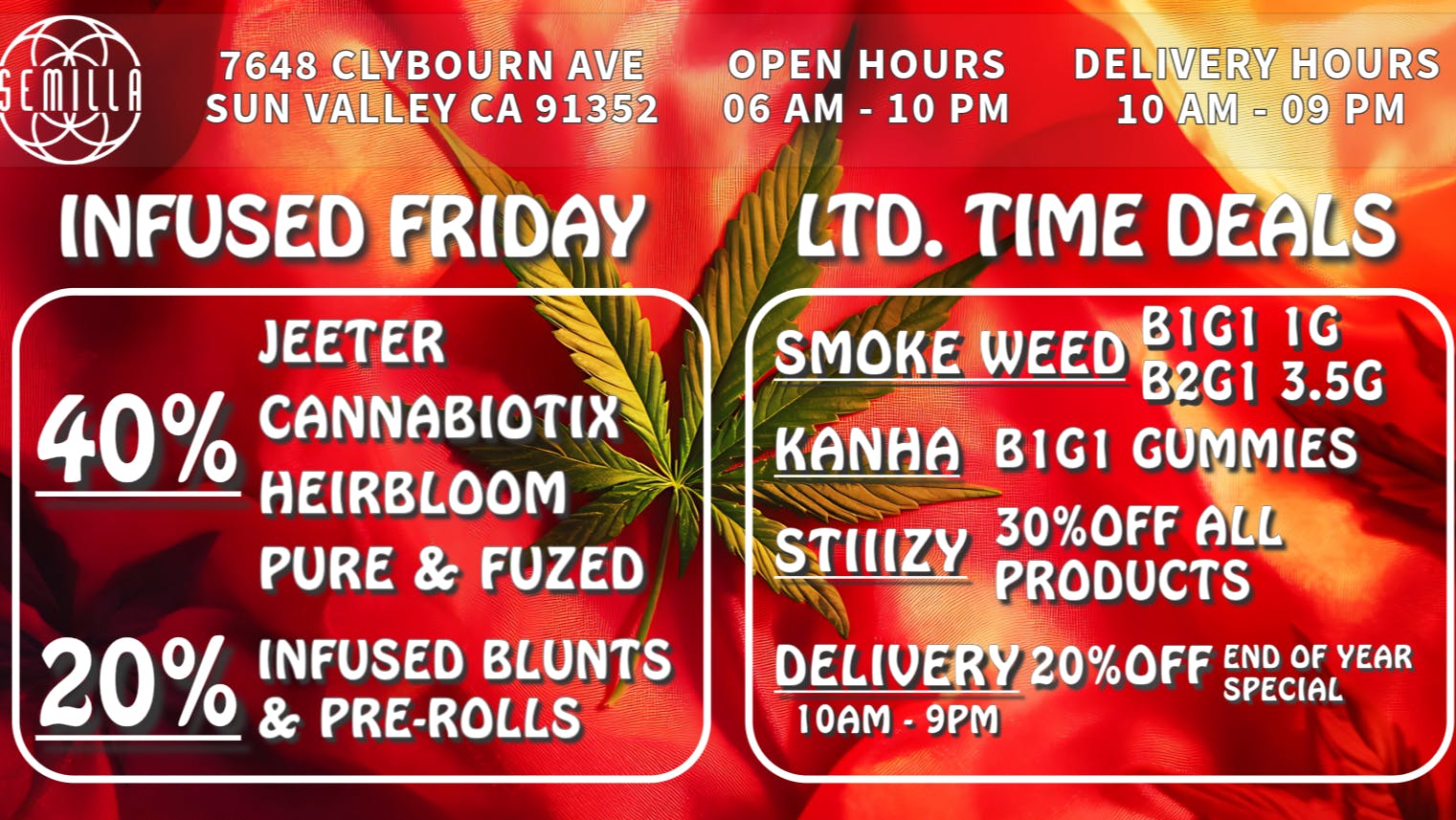 SEMILLA HRC 40%OFF CBX, Jeeter, Pure & Fuzed