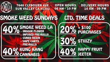 SEMILLA HRC 40%OFF SmokeWeed LA, Jeeter, Kung Kang, HappyFruit