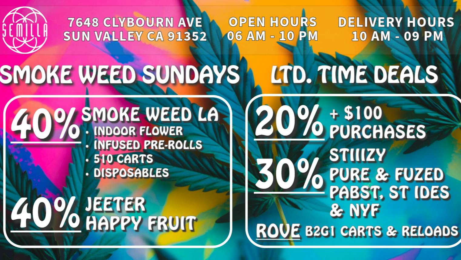 Herbal Relief Caregivers 40%OFF Smoke Weed LA, Jeeter & Happy Fruit