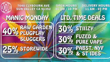 Herbal Relief Caregivers 25% Storewide, 40% PlugPlay, Raw Garden, Sluggers!