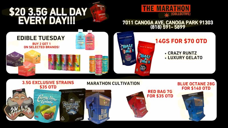The Marathon Collective EDIBLE TUESDAY B2G1