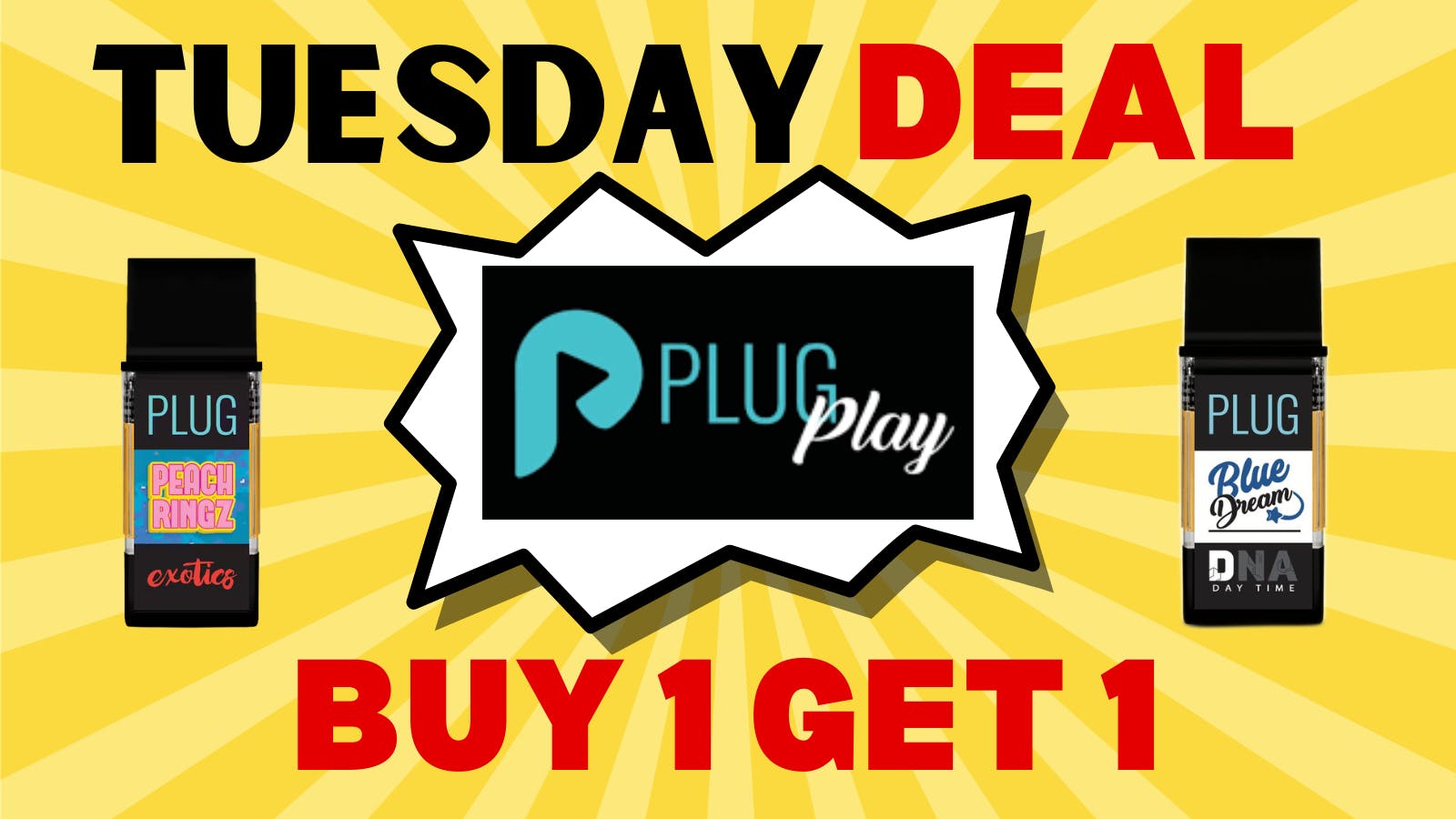 The Marathon Collective TUESDSY DEAL: PLUG PLAY BUY 1 GET 1 !!!