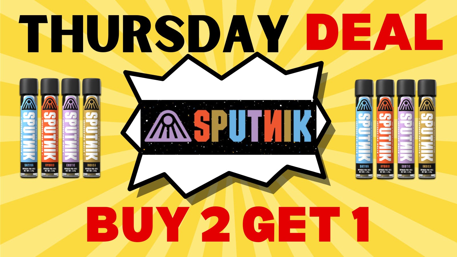 The Marathon Collective SPUTNIK INFUSED PREROLL 1.25G BUY 2 GET 1 !!