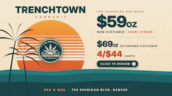 Trenchtown Cannabis $59 Oz Every Strain-4/$44 Carts