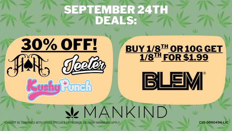 Mankind Delivery SEPTEMBER 24TH DEALS!