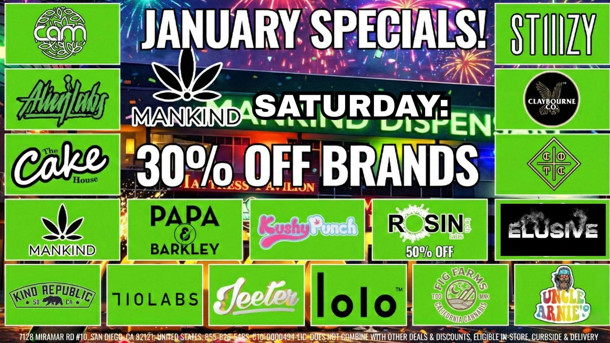 Mankind Dispensary SATURDAY - 30% OFF SELECT BRANDS