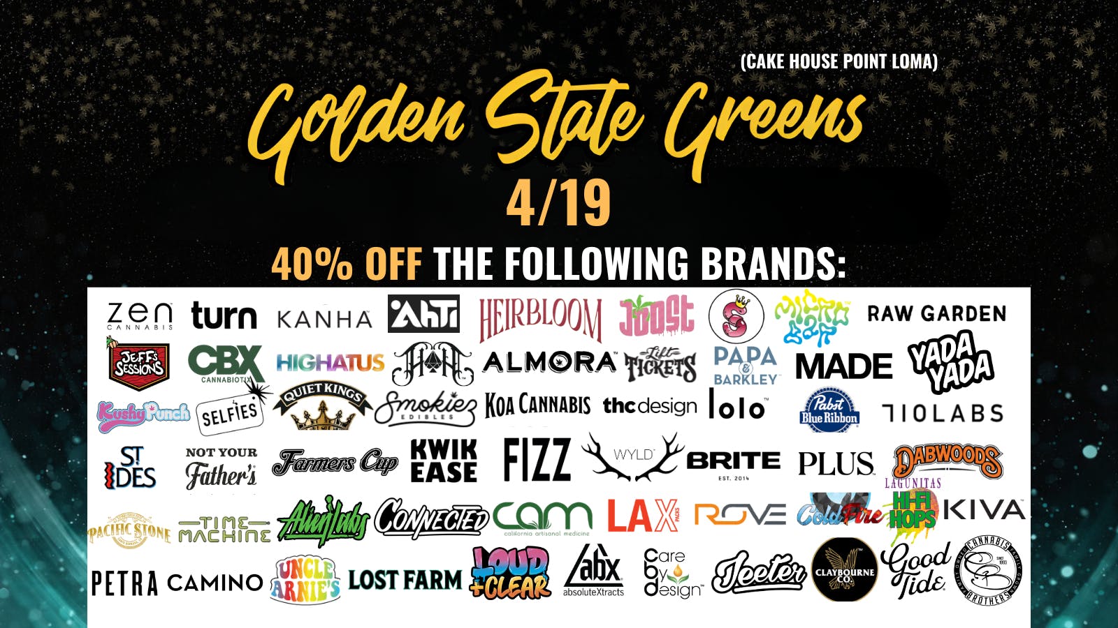 Golden State Greens Point Loma 40% OFF SELECT BRANDS!!