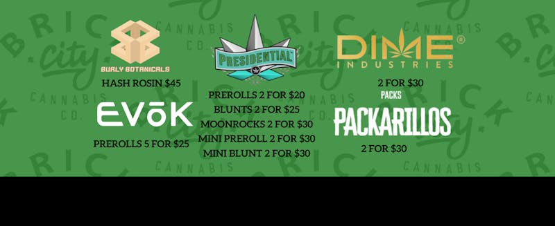 Brick City Cannabis Co. AMAZING DEALS DEALS DEALS !