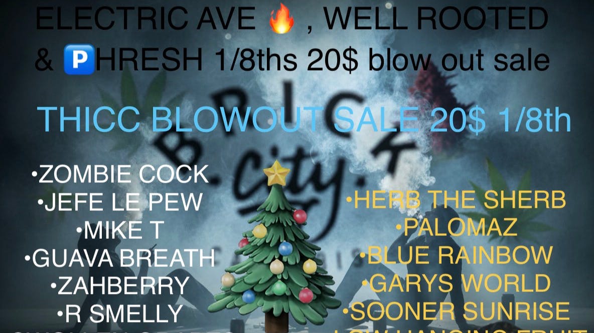 Brick City Cannabis Co. THICC, PHRESH ,WELL ROOTED, ELECTRIC AVE