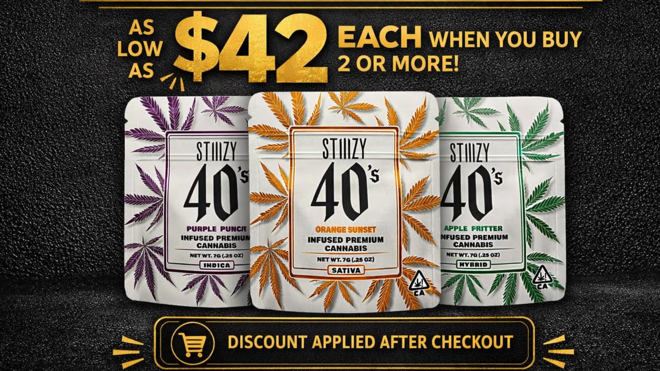 Honor Roll Delivery - Taxes Included $42 STIIIZY 7G Infused Flowers