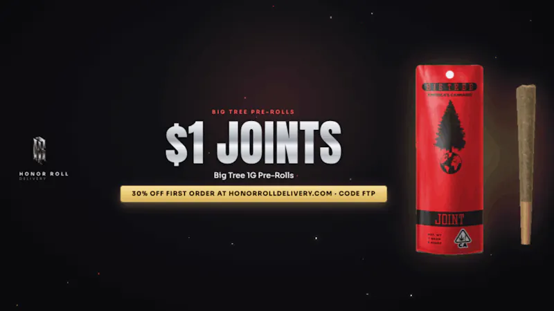 Honor Roll Delivery $1 PRE ROLL (1G) : LIMITED-TIME DEAL