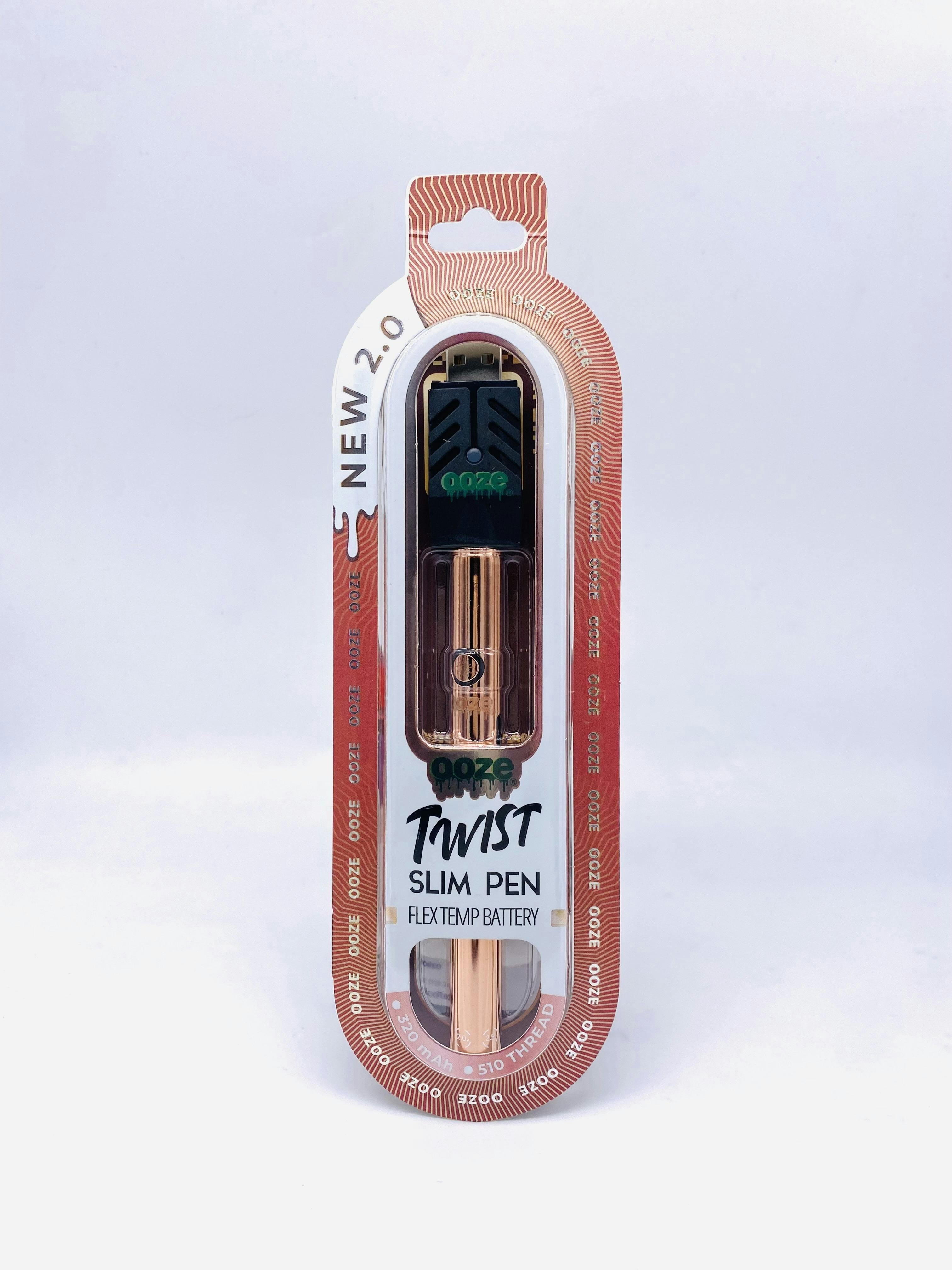 Ooze | Rose Gold Twist Slim Battery | 510