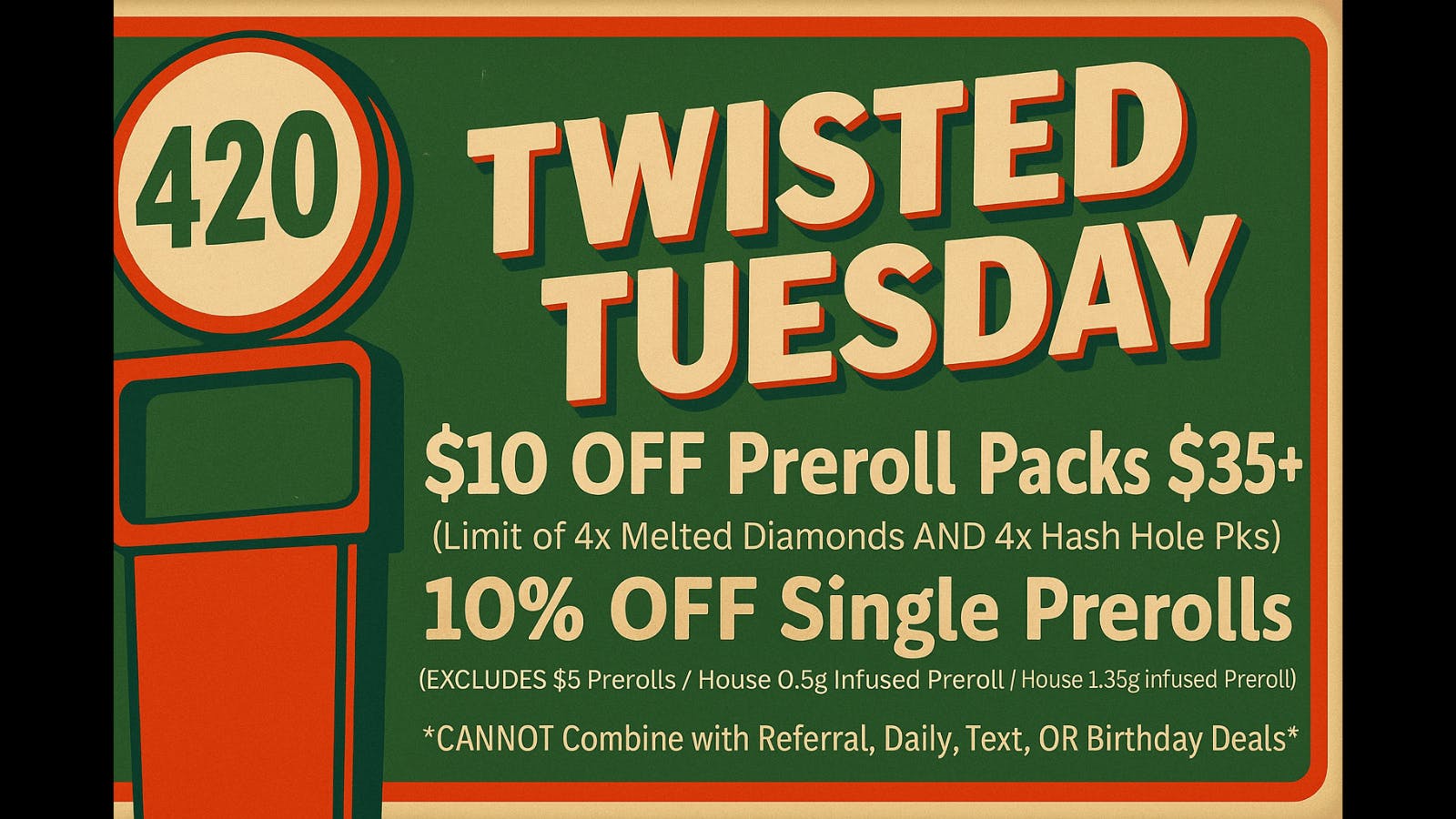 Gas Station Dispensary FLASH SALE TUESDAY