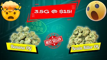 The Gas Station - Delivery Service 3.5g $15 - Banana OG & Brain Killer OG