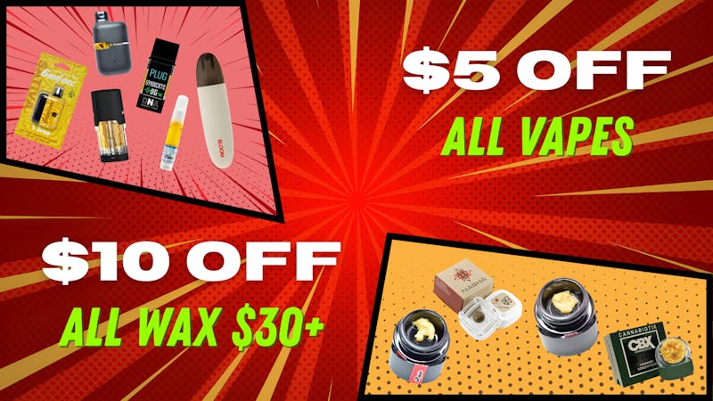 The Gas Station - Delivery Service Wax Wednesday - ALL VAPES & ALL WAX ON SALE!