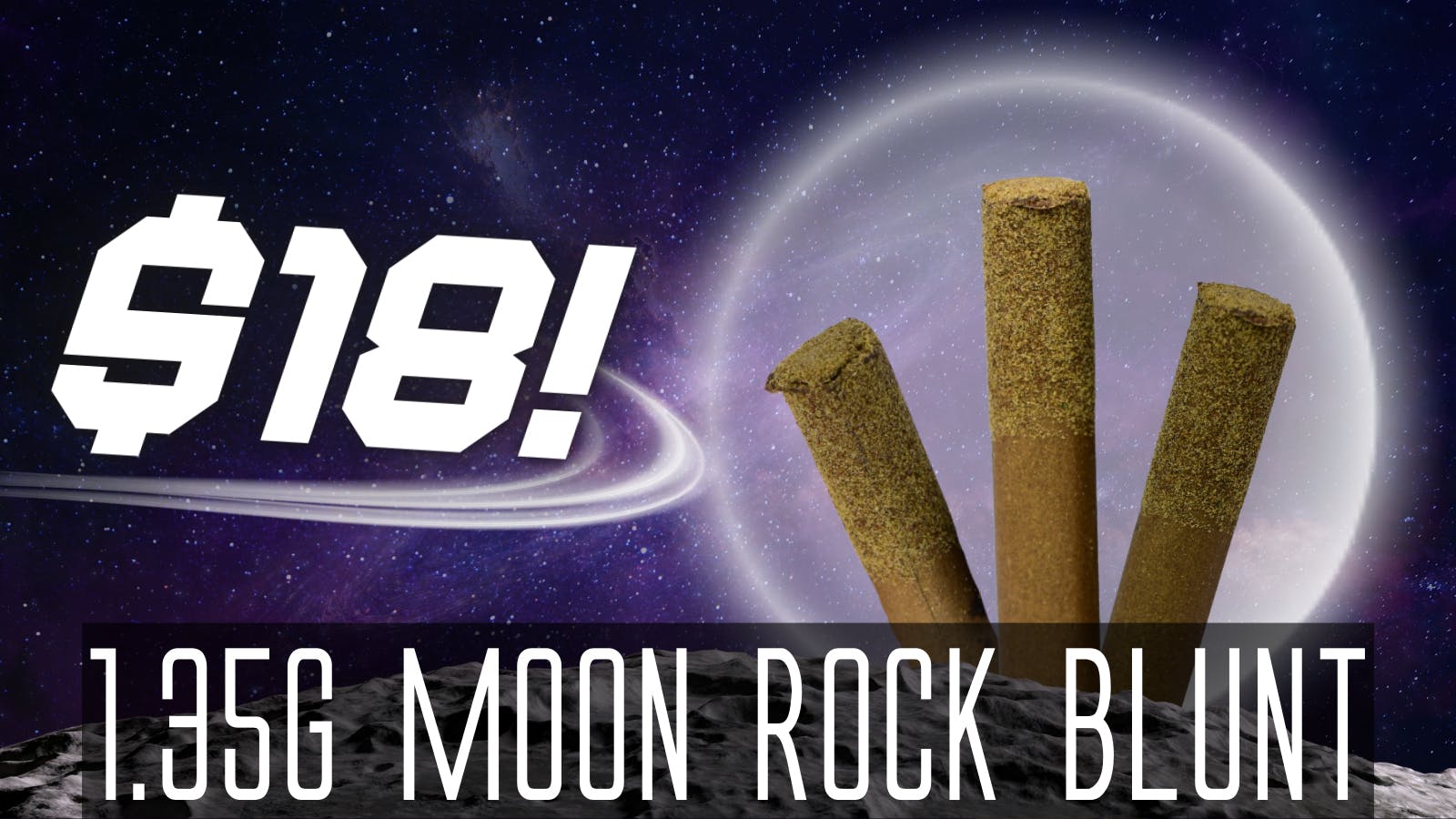 The Gas Station - Delivery Service 1.35g @ $18!! - House Moon Rock Blunts