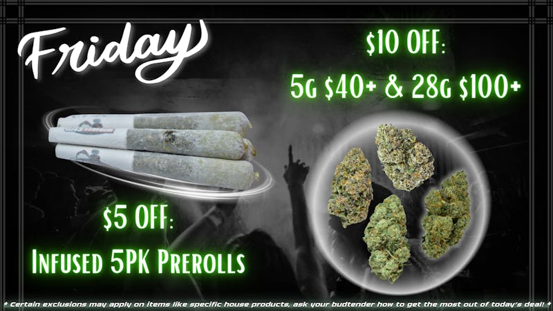 The Gas Station - Delivery Service Faded Friday: $10 OFF FLOWER & $5 OFF PREROLL 5PKs