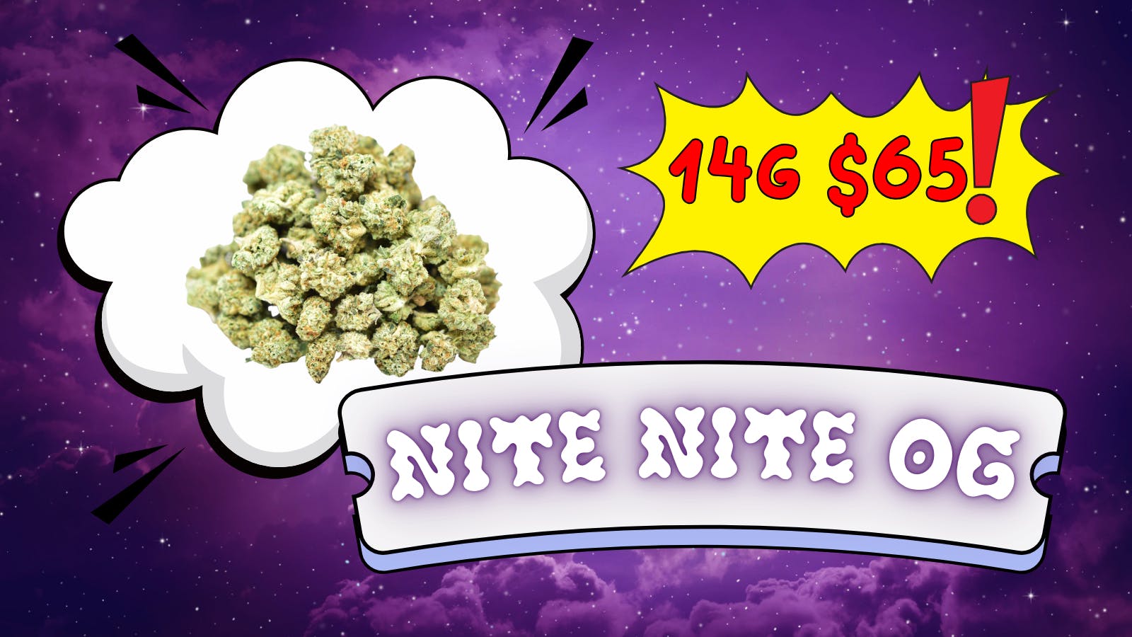 The Gas Station - Delivery Service 14g $65 - NITE NITE OG (smalls flower)