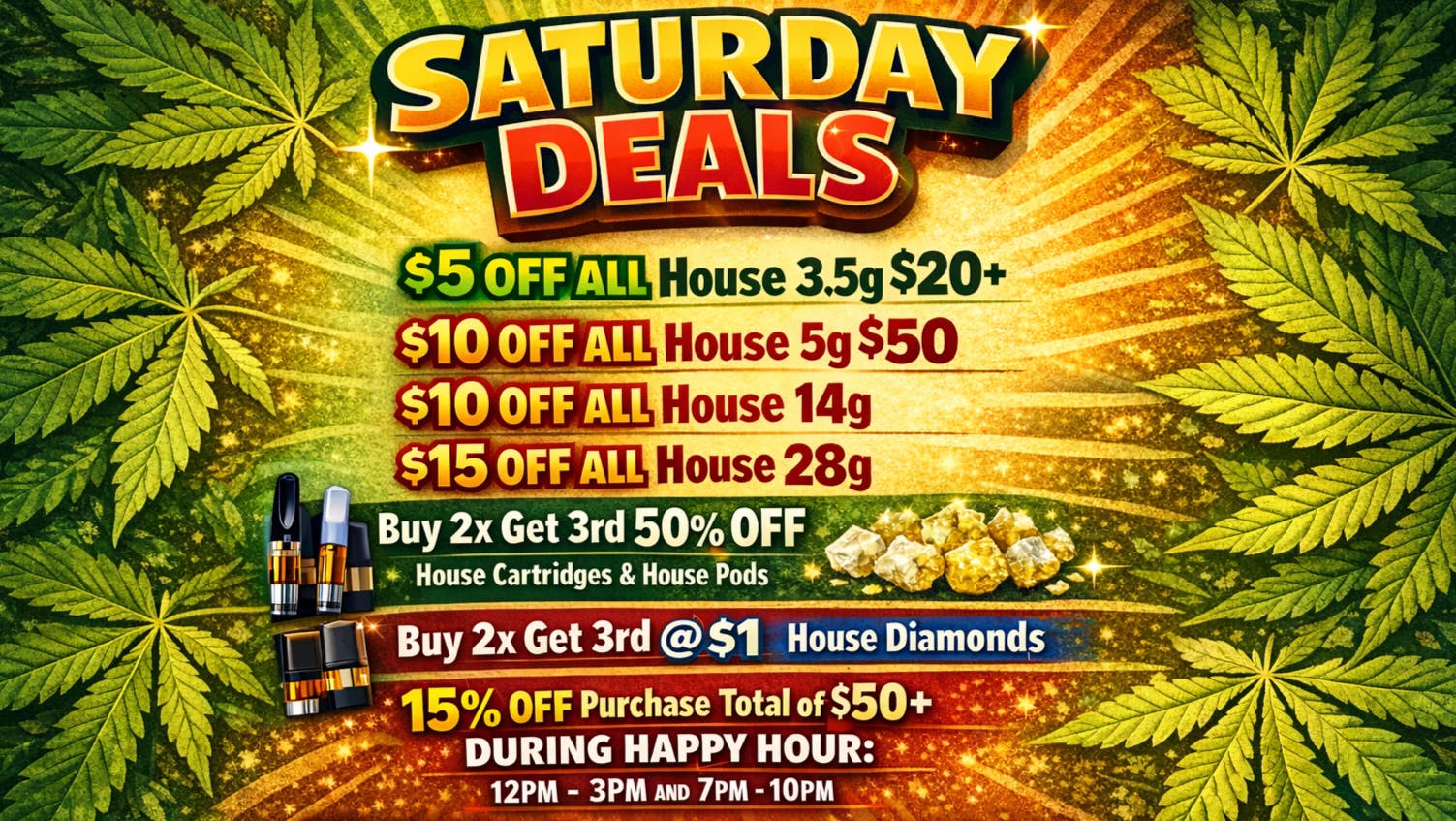 The Gas Station - Delivery Service STONED SATURDAY - HOUSE ITEMS ON DEAL + HAPPY HOUR
