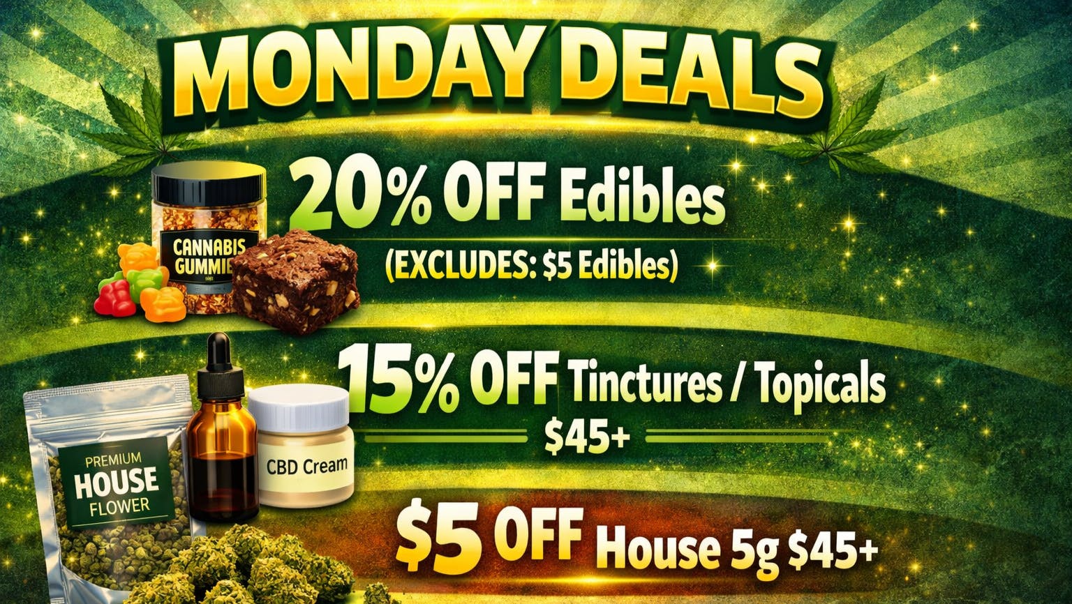 The Gas Station - Delivery Service MUNCHIE MONDAY!! Edibles AND House 3.5g ON SALE!!!