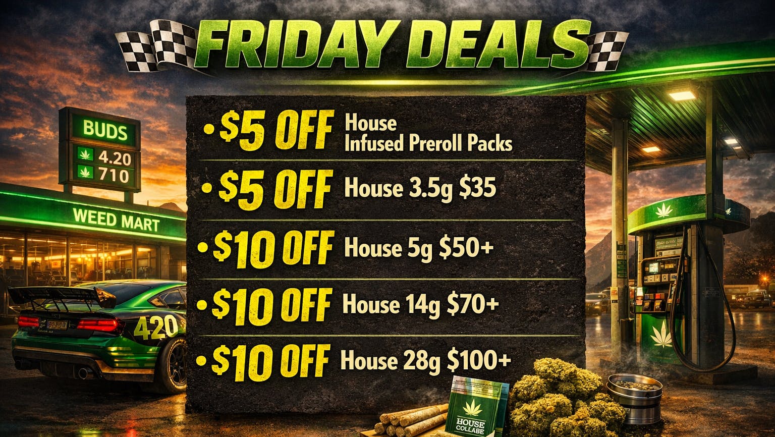 The Gas Station - Delivery Service SAVE BIG ON FLOWER THIS FRIDAY!