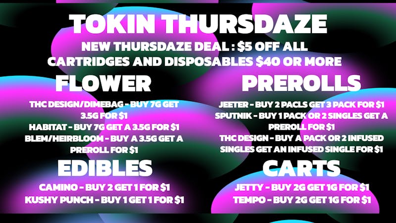 FRIDAZE - Previously Hazel TOKIN THURSDAZE