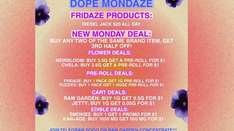 FRIDAZE - Previously Hazel DOPE MONDAZE!!!
