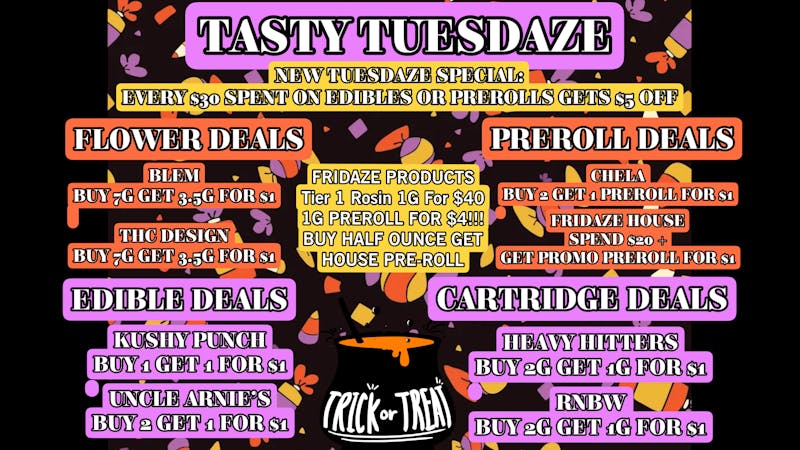 FRIDAZE - Previously Hazel TASTY TUESDAZE