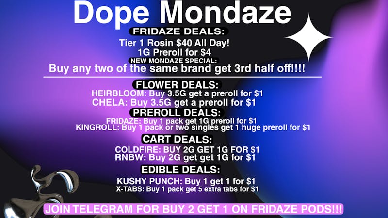 FRIDAZE - Previously Hazel DOPE MONDAZE!!!