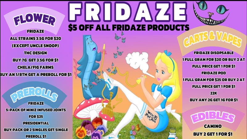 FRIDAZE - Previously Hazel FRIDAZE DAILY DEAL