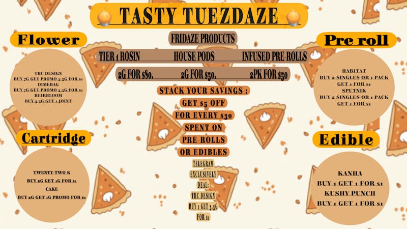 FRIDAZE - Previously Hazel TASTY TUESDAZE 💚