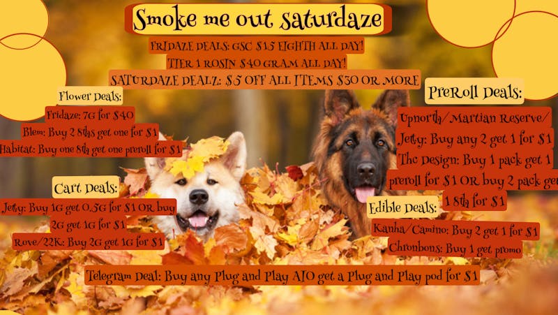 FRIDAZE - Previously Hazel Smoke Me Out Saturday!