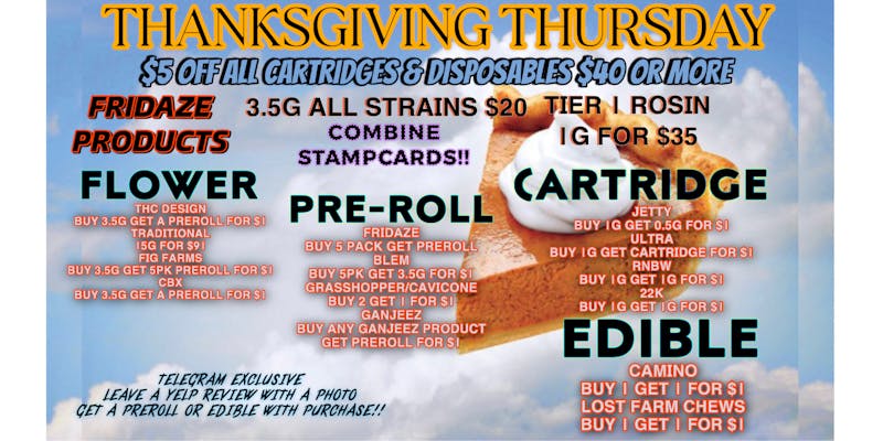 FRIDAZE - Previously Hazel Thanksgiving Thursdaze