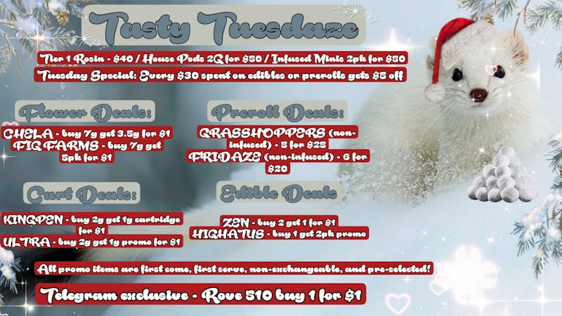 FRIDAZE - Previously Hazel Tasty Tuesdaze Deals