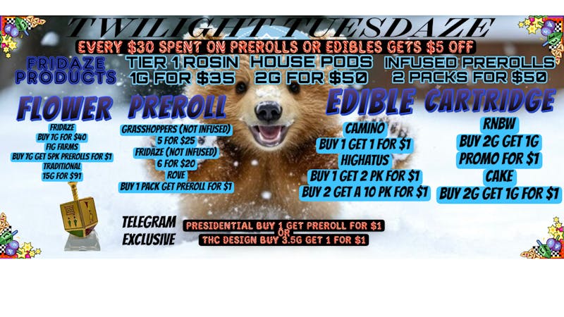 FRIDAZE - Previously Hazel TWILIGHT TUESDAZE