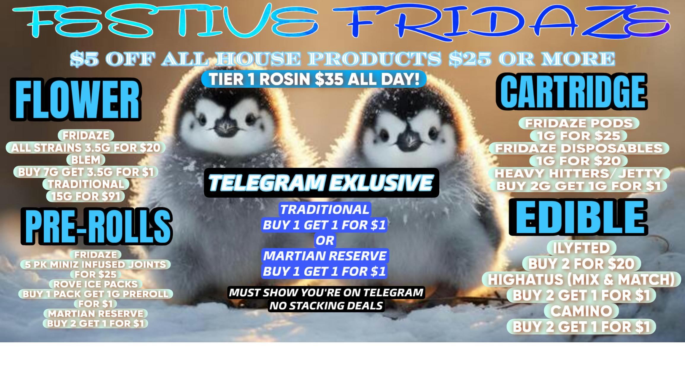 FRIDAZE - Previously Hazel FESTIVE FRIDAZE