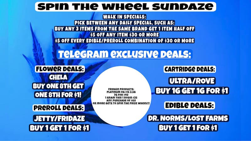 FRIDAZE - Previously Hazel Spin the wheel sundaze!