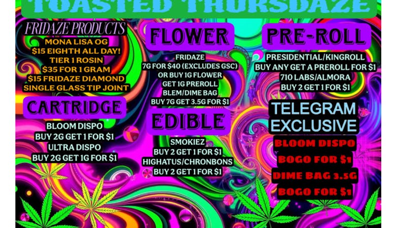 FRIDAZE - Previously Hazel TOASTED THURSDAZE